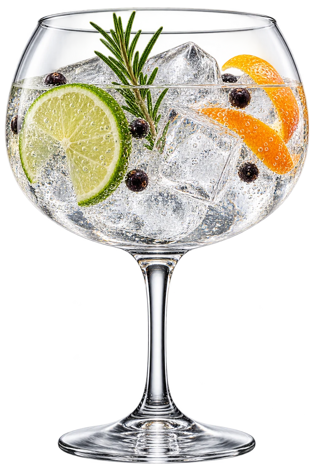 Copa de gin-tonic de Brindiva girando
